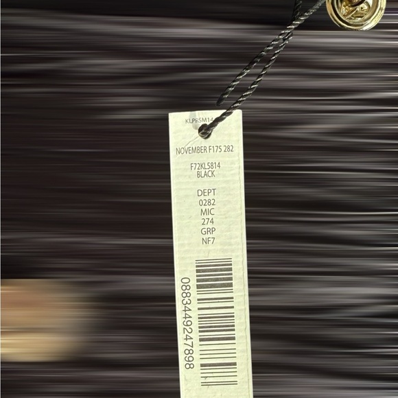 Kate Landry Black Evening Bag with Gold Chain NWT - Picture 6 of 13